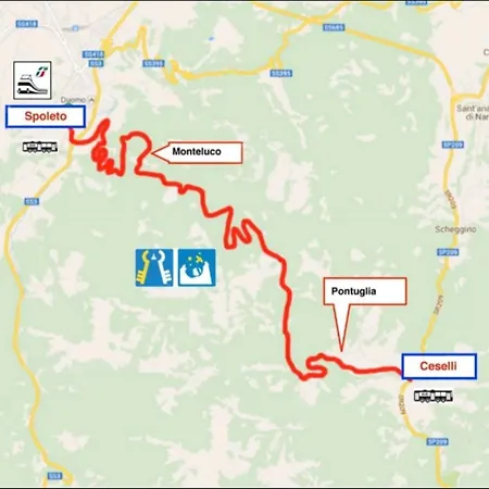 Umbria Valnerina , Il Tartuffo, Sulla Via Di Francesco Апартаменты *